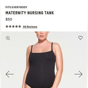 Set of 2 SKIMS Black Maternity Nursing Tank